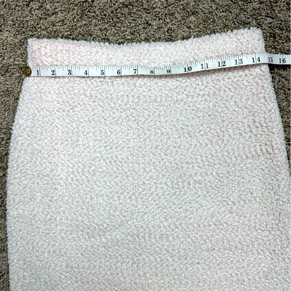 St. John’s Creamy White & Pink Barclay Overlay Tweed Skirt - Picture 3 of 7